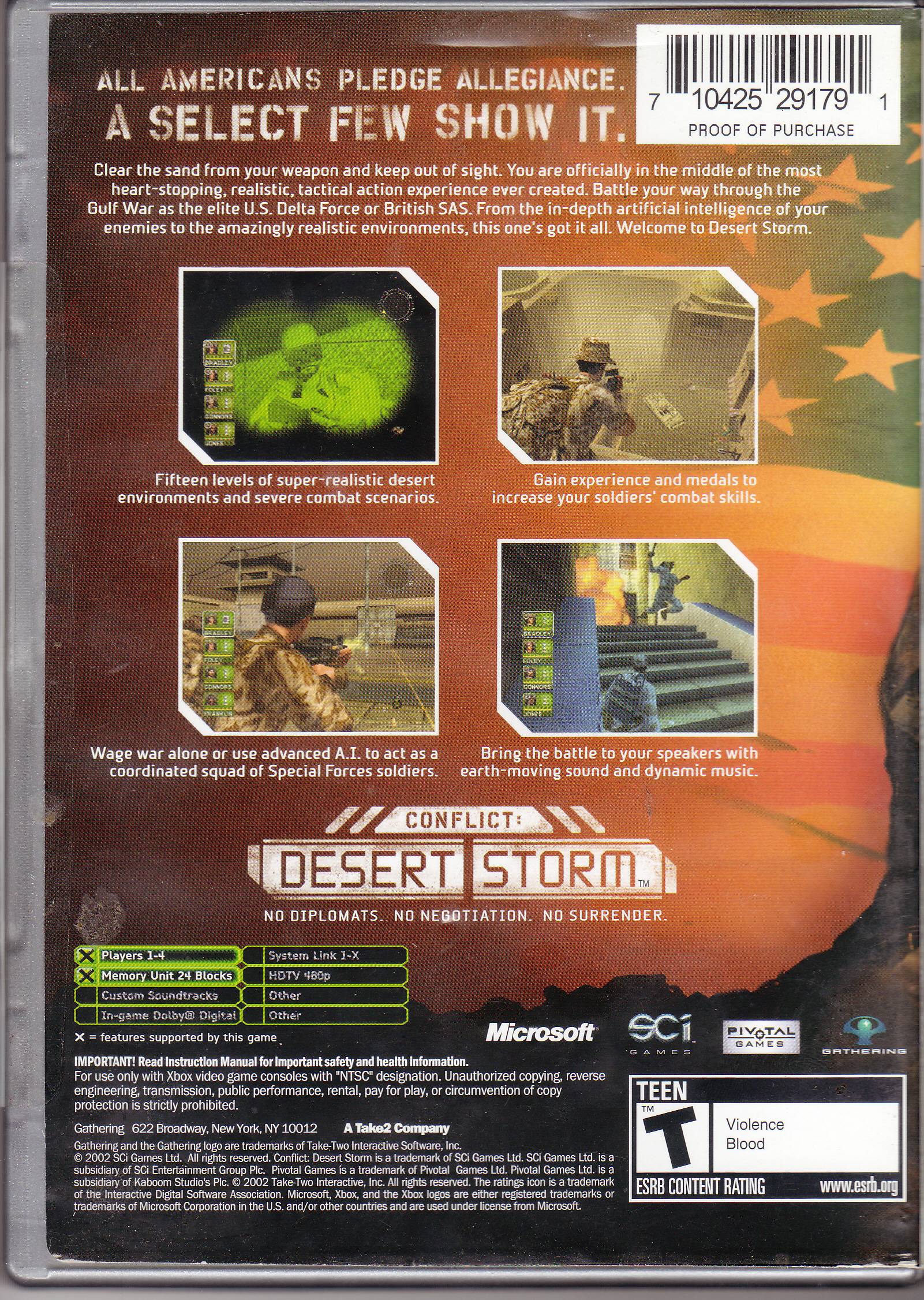 does conflict desert storm come for xbox 360